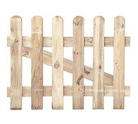 Suinga Porte Clôture CLASSIQUE 80x100 cm en BOIS pour JARDIN, pour clôturer jardins, parcs..