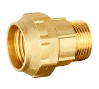 Suinga Raccord mâle en laiton 25 mm x 3/4" pour tuyau en polyéthylène de 25 mm. Manchon en laiton pour haute pression, irrigation et plomberie, certifié Aenor