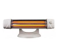 Suinga Radiateur infrarouge de salle de bain, puissance 400-800 W, poêle à quartz, 2 niveaux de puissance, système anti-basculement, écran orientable, voyant lumineux, contrôle rotatif, support large