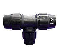 Suinga Réducteur PE 25mm à 20mm | Certificat AENOR | Plomberie, irrigation et travaux | Accessoire pour tuyau en polyéthylène noir