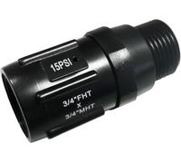 Suinga Régulateur de pression d'eau 3/4" pour irrigation goutte à goutte, 1 bar, 15 PSI | Réducteur de pression 3/4", noir