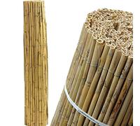 Suinga ROSEAU ENTIER Naturel JARDIN 2 x 5 m, utile pour l'occultation, la délimitation ou les ombrages.