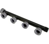 Suinga Te Collecteur d'arrosage 1" pour 4 ou 5 électrovannes de jardin | Clarinete d'irrigation 4 sorties M-F-F-F-F 1'' | Collecteur d'irrigation