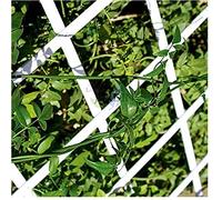 Suinga Treillage Extensible en PVC 1x2 m, Treillis PVC Blanc pour Jardin 100 x 200 cm. Soie Artificielle Extensible, Blanc