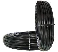 Suinga Tuyau d'arrosage goutte à goutte 16 mm 200m, Espacement de 33 cm entre les goutteurs, noir