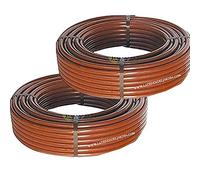 Suinga Tuyau d'arrosage goutte à goutte 16 mm marron 200 mètres, sans goutteurs