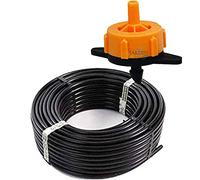 Suinga - TUYAU D'ÉGOUTTEMENT, 16 mm x 100 m, couleur noire + 100 Goutteurs auto-compensants 2 l/h démontables.