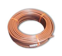 Suinga TUYAU d'irrigation goutte à goutte marron de 16 mm avec GOUTTEURS turbulents intégrés tous les 50 cm. Bobine de 100 MÈTRES. Épaisseur de paroi de 1 mm. Débit de 2,5 l/h.