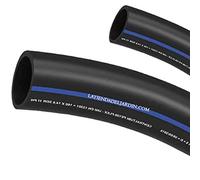 Suinga Tuyau pour eau potable 32 mm 10 bar 100 m | Tuyau 32 mm PE100 alimentaire haute densité | Tuyau en polyéthylène bande bleue AENOR, noir