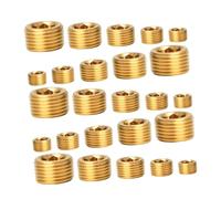 SUIOPPYUW Assortiment de bouchons NPT en laiton, idéal pour les projets de plomberie commerciaux et résidentiels, garantissant des raccords tuyauterie à douille hexagonale en laiton NPT.