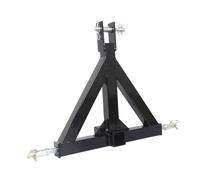 SUIOPPYUW Attelage de remorque 3 Points avec récepteur de 2 Pouces pour Tracteur. Adaptateur Montage Facile, goupilles incluses. Compatible avec pour Tous Les tracteurs, même en