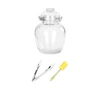 SUIOPPYUW Bocal à cornichons en Verre Grande capacité pour la Cuisine. Alliant Une pour Bonne étanchéité et Une Ouverture Facile, ce Bocal Transparent Simple avec Couvercle et Boucle est devenu