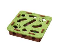 SUIOPPYUW Boîte à Puzzle Pliable en Feutre pour Chat, Jouet d'exercice avec Balle, Coussin léger et sûr, équipé de Trois Cloches pour soulager l'ennui. Boîte à gratter et enrichir, tapez+1