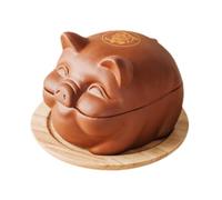 SUIOPPYUW Bol à fondue chinoise, bol spécial pour restaurant de fondue chinoise, récipient pour barbecue, plat à sauce en terre cuite, assiettes apéritifs même la maison. Assiette apéritifs, L