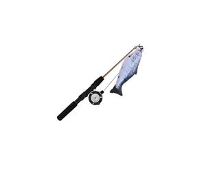 SUIOPPYUW Canne à pêche Interactive Unique pour Chats, idéale pour Jouer et s'amuser Pendant des Heures. La poulie Manuelle Permet d'ajuster la Longueur du