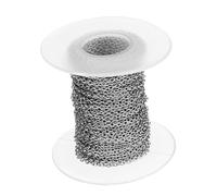 SUIOPPYUW Chaîne à maillons en acier inoxydable avec système de croix offrant un support robuste pour divers projets de fabrication de bijoux. Câble en acier inoxydable pour la