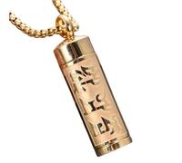 SUIOPPYUW Collier commémoratif en acier titane, pendentif urne unique, bijou pour honorer et se souvenir des êtres chers. Ce collier pendentif urne est une manière remarquable