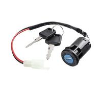 SUIOPPYUW Contacteur d'allumage Universel à 2 Fils et 2 Broches avec clés pour cyclomoteurs, Mini-Motos et Scooters. Remplacement Direct. Ensemble de démarreur Haute Performance