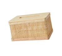 SUIOPPYUW Distributeur de mouchoirs en papier avec couvercle en rotin. Un objet unique qui rehausse l'esthétique générale et apporte du charme à n'importe quelle pièce.