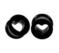 SUIOPPYUW Écarteurs d'oreilles en forme de cœur à double évasement, plugs uniques en silicone souple, confortables à porter de jour comme de nuit. Offrez-vous un large choix.