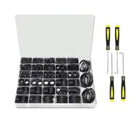 SUIOPPYUW Ensemble de 1540 poinçons et crochets pour joints toriques : durable, haute élasticité et étanche, pour laveuses hydrauliques et applications automobiles, Pas d'outils, NBR