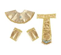 SUIOPPYUW Ensemble de Ceinture et Collier de Costume égyptien à la Mode pour Hommes, Accessoires déguisement Pharaon pour Halloween, Accessoires Costume égyptien en Tissu Doux et Confortable