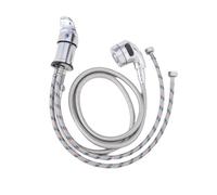 SUIOPPYUW Ensemble Robinet et douchette Salon S Premium pour bac à shampoing avec Tuyau. Ce kit Comprend 1 Robinet avec Tuyau et 1 douchette, Tête de pulvérisation argentée, 60 cm