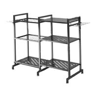 SUIOPPYUW Étagère de Rangement de Jardin Robuste, Organisateur d'outils, Excellente solidité pour assurant Un Rangement Efficace pour Tous Les Outils Jardin. Organisateur d'outils avec Crochets