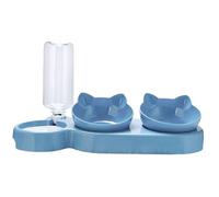 SUIOPPYUW Gamelles automatiques pour Chats avec Distributeur d'eau Amovible et incliné à 15° : la Solution idéale pour Chats et Chiens. Gamelle 3 en 1 surélevée et inclinée à 15° pour Eau et