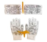 SUIOPPYUW Gants d'acupression réutilisables et respirants pour un confort accru lors des massages des pieds et mains. Chaussettes avec schéma points d'acupuncture et stylo de