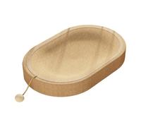 SUIOPPYUW Griffoir Ovale en sisal Haute densité pour Chat, idéal pour Un Salon d'intérieur Confortable et Relaxant. Ce griffoir Ovale ondulé Convient Aussi Bien à l'intérieur qu'à l'extérieur.