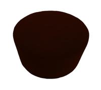 SUIOPPYUW Housse de pour pouf rond, fonctionnelle et élastique, facile d'entretien, pour tabourets de 30 à 40 cm hauteur. Mesurez toujours le pouf commander, Café, 48-55 cm