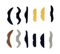 SUIOPPYUW Kit de Moustaches Fantaisie pour fêtes d'anniversaire et soirées Maquillage : attirez pour Tous Les Regards avec Ces Moustaches Autocollantes à Faire soi-même, Multicolore