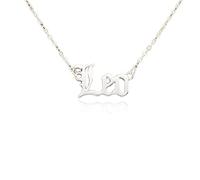 SUIOPPYUW Lettre anglaise douze signe du zodiaque collier d'amitié Ins Chic confortable exquis bijoux chaîne pendentif à breloque, Lion Argent
