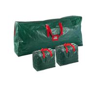 SUIOPPYUW Lot de 3 Sacs à Linge étanches et Anti-poussière avec Fermeture éclair élégante, Grande capacité, Organisateur Portable pour Ornements