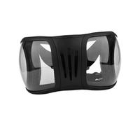 SUIOPPYUW Lunettes de Course hippique avec UV pour Jeux de Piste en Plein air, Transparentes et Noires, Clair et Noir, 15x27cm