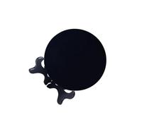 SUIOPPYUW Mini Miroir de Divination Rond Noir, Disque Circulaire Unique en Obsidienne, Objet de Conversation Original et décoratif. Apporte Une Touche d'élégance à Tout Espace, Noir, M