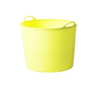 SUIOPPYUW Panier à linge souple de 40 L pour baignoire, panier de rangement pour jouets, seau de rangement, à jouets, seau de douche, Jaune