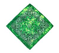 SUIOPPYUW Petit Foulard Vêtements Accessoires Assortis Sans Couture Head Wrap Écharpe Respirant Carré Bandanas, Vert