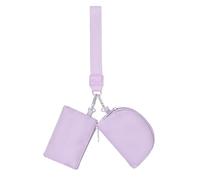 SUIOPPYUW Petit portefeuille pour femme avec fermeture éclair de sécurité et boucle en métal, multifonctionnel, ne laissez pas les petits objets perdus dans le chaos, couleur lilas