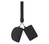 SUIOPPYUW Petit portefeuille pour femme avec fermeture éclair de sécurité et boucle en métal, multifonctionnel, ne laissez pas les petits objets perdus dans le chaos, noir