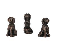 SUIOPPYUW Plantes avec figurines animales, pieds en résine pour un meilleur drainage. Lot de 3 pieds de jardinière en résine. Rehausseurs vase décoratifs forme d'animal, Chien 5.3x3.2x2.5cm