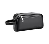 SUIOPPYUW Pochette spacieuse pour Homme en Cuir PU, Multipoches, idéale comme Sac à Main, Compagnon de Voyage et Portefeuille-Organiseur. Gardez Vos Affaires Bien rangées et à, Noir