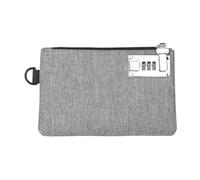 SUIOPPYUW Portefeuille avec mot de passe pour hommes, Solution de stockage élégante et sécurisée, le sac d'argent est fait de tissu Oxford, tissu Oxford à joint robuste, gris