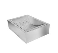 SUIOPPYUW Poste de travail robuste pour frites, avec panier de friture amovible. Préparation et efficace des aliments frits. Filtre l'excès d'huile pour la cuisson des frites et