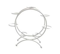 SUIOPPYUW Présentoir à Boules en Fer pour créer d'élégants agencements de sphères et de Cristaux, et Apporter Une Touche chaleureuse et Confortable à la pièce. pour, Argent, 15 x 11.5 x 5. cm