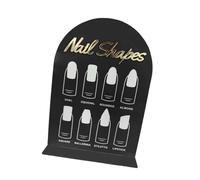 SUIOPPYUW Présentoir à nail art en acrylique, support simple pour mettre en valeur les créations et sublimer la beauté des ongles salon. Accessoire pour présenter les faux
