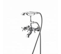 SUIOPPYUW Robinet de douche et baignoire,chromé encastré de 8 pouces | Robinet de douche et baignoire autoportante de style vintage