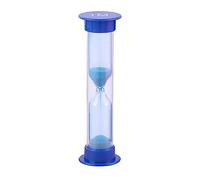 SUIOPPYUW Sablier 30S/1/2/3/5/10Minutes, minuterie de Sable, Ornement de Bureau, Cadeaux de fête pour Enfants, Verre de Sable précoce, Bleu, 1 Minute