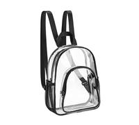 SUIOPPYUW Sac à Transparent en PVC imperméable et résistant, Unisexe, avec Bretelles réglables. Idéal pour Les études, Les activités de Plein air (randonnée, Sport,